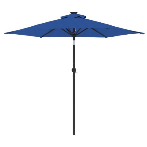 PARASOL OGRODOWY NA STALOWYM SŁUPKU LAZUROWY 225X225X212CM
