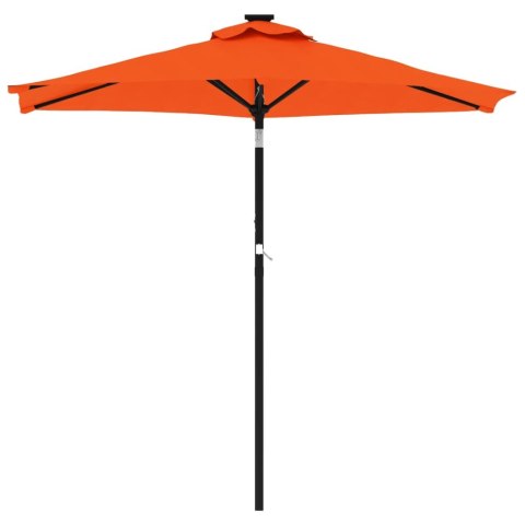 PARASOL OGRODOWY NA STALOWYM SŁUPKU TERAKOTA 225X225X212CM