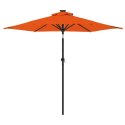 PARASOL OGRODOWY NA STALOWYM SŁUPKU TERAKOTA 225X225X212CM