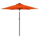 PARASOL OGRODOWY NA STALOWYM SŁUPKU TERAKOTA 225X225X212CM