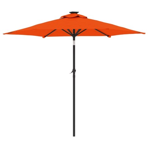 PARASOL OGRODOWY NA STALOWYM SŁUPKU TERAKOTA 225X225X212CM