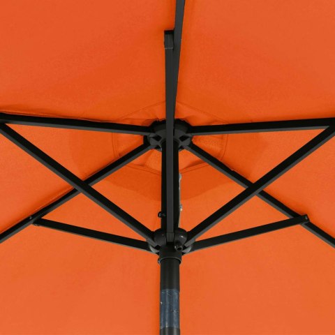 PARASOL OGRODOWY NA STALOWYM SŁUPKU TERAKOTA 225X225X212CM