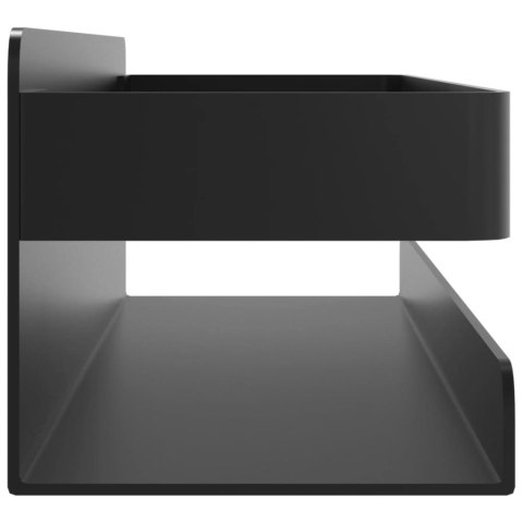 PÓŁKA PRYSZNICOWA CZARNY MAT 23X6,5X6CM STAL NIERDZEWNA 304