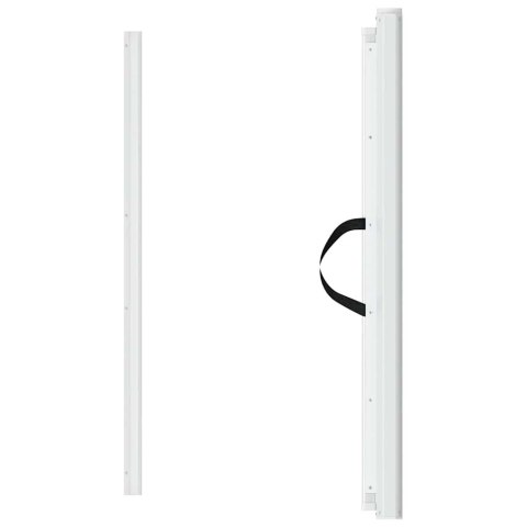 ROZSUWANA BRAMKA DLA ZWIERZĄT BIAŁA 102,5X125CM