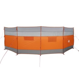 CAMPING WINDBREAK SZARY I POMARAŃCZOWY 510X153CM WODOODPORNY