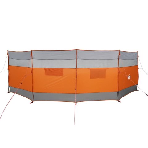CAMPING WINDBREAK SZARY I POMARAŃCZOWY 510X153CM WODOODPORNY