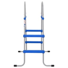 DRABINKA DO BASENU NAZIEMNEGO 84CM STAL I PLASTIK