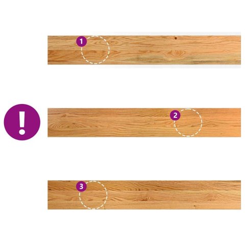 PARAPETY 2 SZT. JASNOBRĄZOWY 100X15X2CM LITE DREWNO DĘBOWE