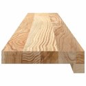 PARAPETY 2 SZT. SUROWE 110X15X2CM LITE DREWNO DĘBOWE