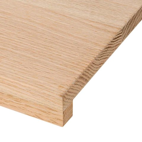 PARAPETY 2 SZT. SUROWE 110X15X2CM LITE DREWNO DĘBOWE