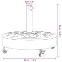 PODSTAWA DO PARASOLA Z KÓŁKAMI DO SŁUPKÓW Ø38/48MM 27KG