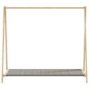 WIESZAK NA UBRANIA Z PÓŁKAMI 106X34X102CM BAMBUSOWY
