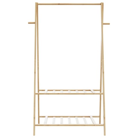 WIESZAK NA UBRANIA Z PÓŁKAMI 96X45,5X150,5CM BAMBUSOWY