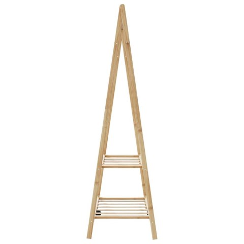 WIESZAK NA UBRANIA Z PÓŁKAMI 96X45,5X150,5CM BAMBUSOWY