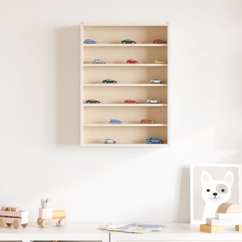 DREWNIANA GABLOTA KOLEKCJONERSKA Z 6 PÓŁKAMI 40X8,5X55CM