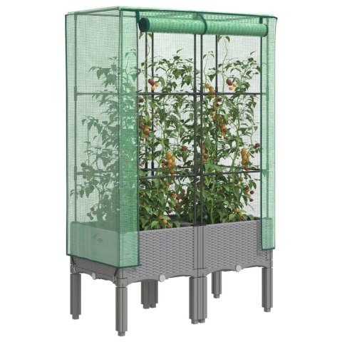 VIDA DONICA Z POJEMNIKIEM WEWNĄTRZ ANTRACYTOWA 11/26,5 L RATTAN PP