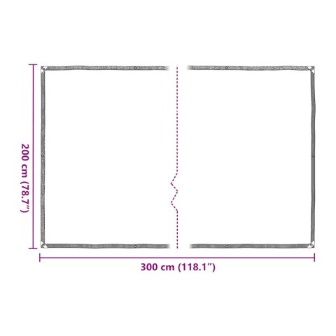 PRZEZROCZYSTA PLANDEKA Z OCZKAMI 2X3M POLIETYLEN