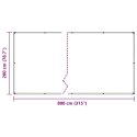 PRZEZROCZYSTA PLANDEKA Z OCZKAMI 2X8M PVC