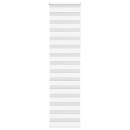 ROLETA ZEBRA BIAŁA SZEROKOŚĆ TKANINY 50,9CM POLIESTER