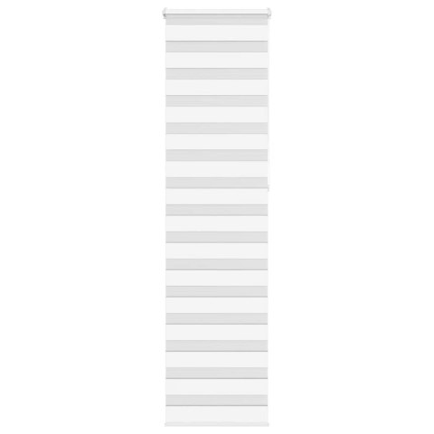 ROLETA ZEBRA BIAŁA SZEROKOŚĆ TKANINY 50,9CM POLIESTER