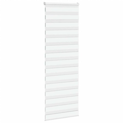 ROLETA ZEBRA BIAŁA SZEROKOŚĆ TKANINY 70,9CM POLIESTER