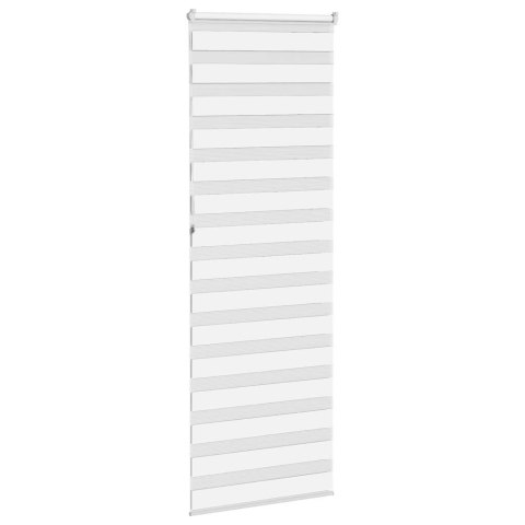 ROLETA ZEBRA BIAŁA SZEROKOŚĆ TKANINY 70,9CM POLIESTER