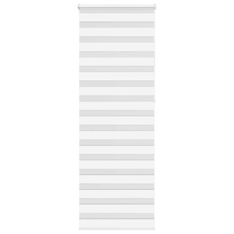 ROLETA ZEBRA BIAŁA SZEROKOŚĆ TKANINY 75,9CM POLIESTER