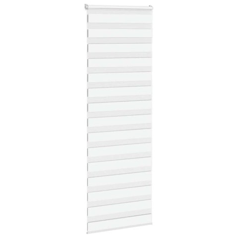 ROLETA ZEBRA BIAŁA SZEROKOŚĆ TKANINY 75,9CM POLIESTER