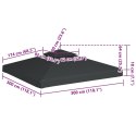 ZADASZENIE ALTANY OGRODOWEJ 310G/M² CIEMNOSZARY 3X3M