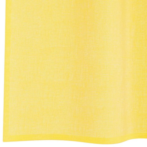 ZASŁONY WOALOWE Z PĘTELKAMI 2 SZT. ŻÓŁTE 140X140CM