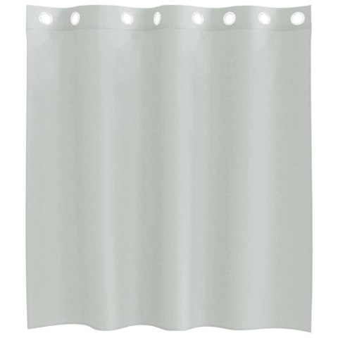 ZASŁONY WOALOWE Z PRZELOTKAMI 2 SZT. JASNOSZARY 140X140CM