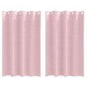 FIRANY BLACKOUT Z KÓŁKAMI 2 SZT. DZIECIĘCY RÓŻ 175X140CM