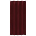 ZASŁONY ZACIEMNIAJĄCE 2 SZT. CZERWONE WINO 140X175CM AKSAMIT