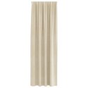ZASŁONY ZACIEMNIAJĄCE 2 SZT. KREMOWY 140X225CM AKSAMIT