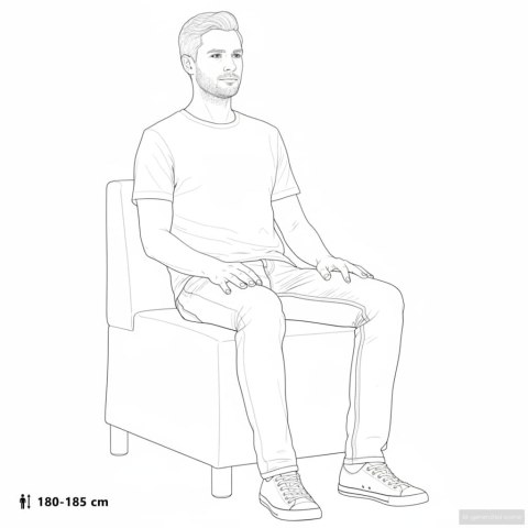 SOFA FOTEL CIEMNOSZARY 55CM AKSAMIT