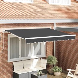 POSZYCIE TKANINA DO MARKIZY ODPORNA NA UV/WODĘ MOCNA ANTRACYT 330X195CM