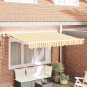 POSZYCIE TKANINA DO MARKIZY ODPORNA NA UV/WODĘ MOCNA ŻÓŁTY I BIAŁY 330X195CM