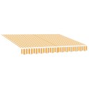 POSZYCIE TKANINA DO MARKIZY ODPORNA NA UV/WODĘ MOCNA ŻÓŁTY I BIAŁY 330X195CM