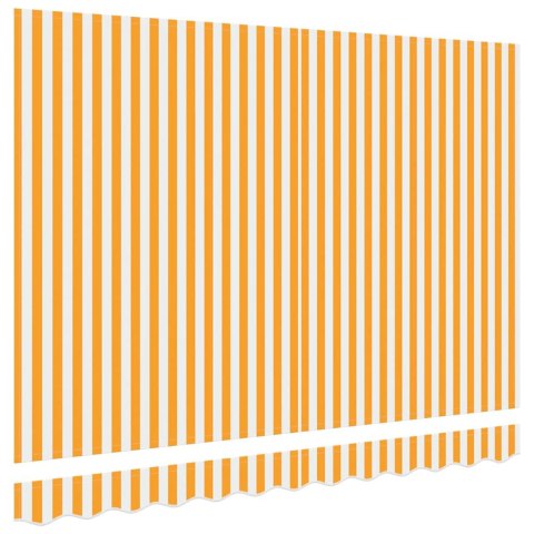 POSZYCIE TKANINA DO MARKIZY ODPORNA NA UV/WODĘ MOCNA ŻÓŁTY I BIAŁY 330X195CM