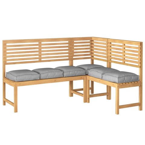 PODUSZKA 6 SZT. SZARY 40X40X8CM MATERIAŁ OXFORD