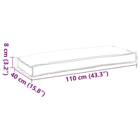 PODUSZKA ANTRACYT 110X40X8CM MATERIAŁ OXFORD