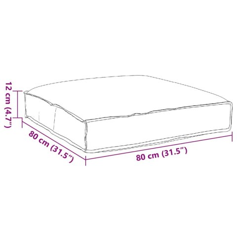 PODUSZKA ANTRACYT 80X80X12CM MATERIAŁ OXFORD