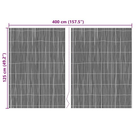 BAMBUSOWE OGRODZENIE NATURALNY 400X125CM BAMBUS