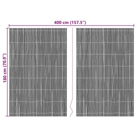 BAMBUSOWE OGRODZENIE NATURALNY 400X180CM BAMBUS