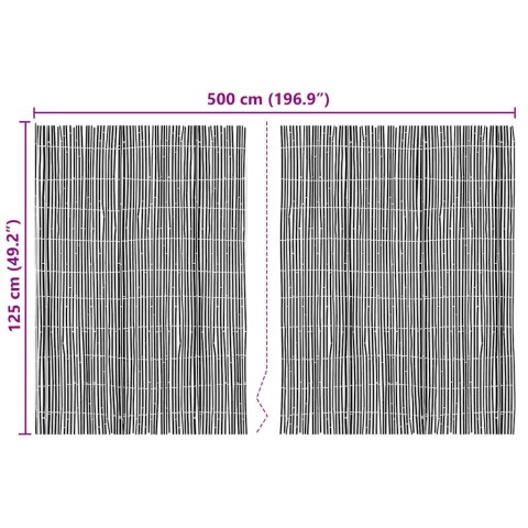 BAMBUSOWE OGRODZENIE NATURALNY 600X125CM BAMBUS