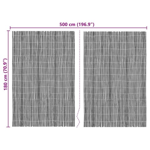 BAMBUSOWE OGRODZENIE NATURALNY 600X180CM BAMBUS