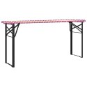 NOGA STOŁU PIWNEGO NOGI DO STOŁU 2 SZT. CZARNE 39X3X75CM STALOWE