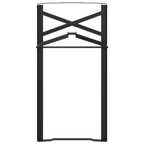 NOGA STOŁU PIWNEGO NOGI DO STOŁU 2 SZT. CZARNE 39X3X75CM STALOWE