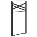 NOGA STOŁU PIWNEGO NOGI DO STOŁU 2 SZT. CZARNE 39X3X75CM STALOWE