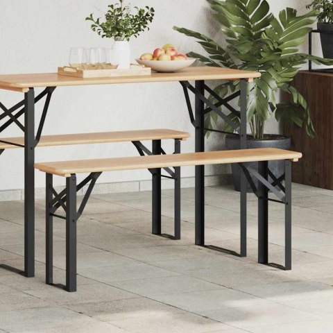 NOGI DO ŁAWKI PIWNEJ CZARNY STAL MALOWANA PROSZKOWO